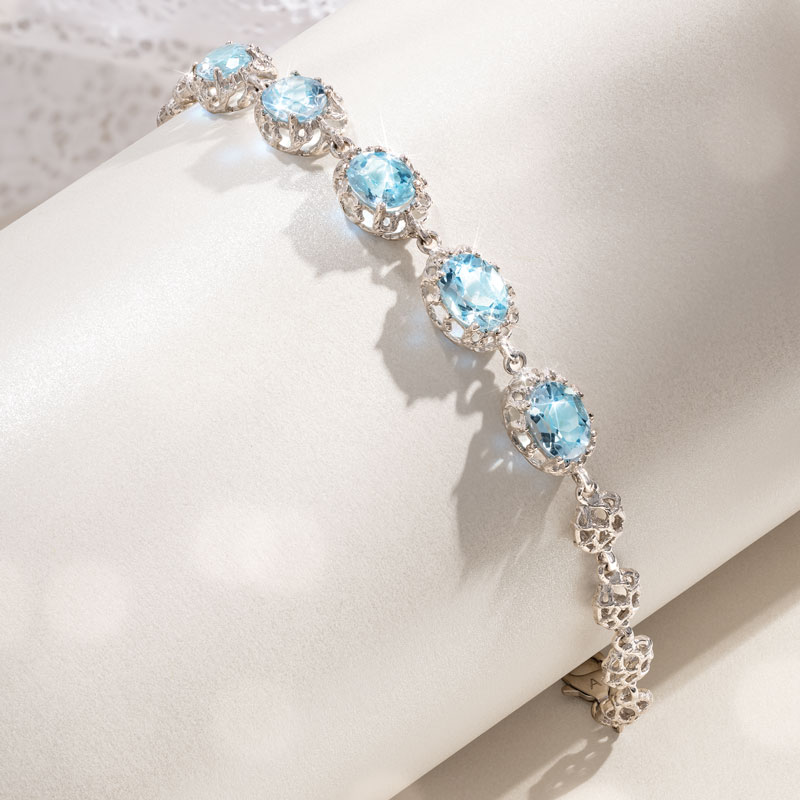 Stauer Jupiter Blue Topaz Bracelet
